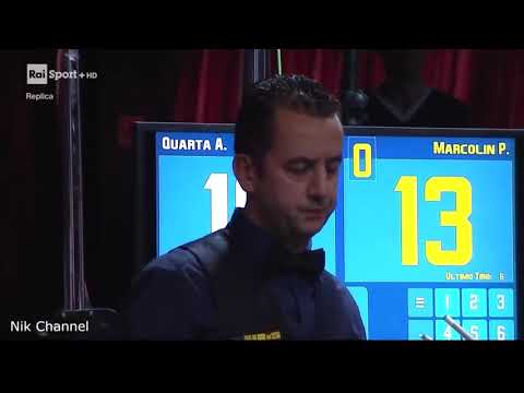 QUARTA vs MARCOLIN 1^PROVA BILIARDO 2018 FIRENZE @TREDICALCIO