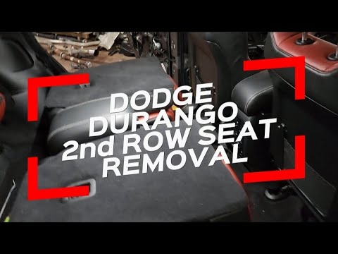 DODGE DURANGO 2ND ROW SEAT REMOVAL!