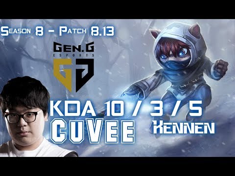 GEN CuVee KENNEN vs POPPY Top - Patch 8.13 KR Ranked