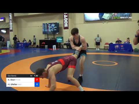 2018 Marine Corps US Open/UWW Junior Freestyle 65 Con Semis - Kanen Storr (TMWC) Vs. Kaden Gfeller