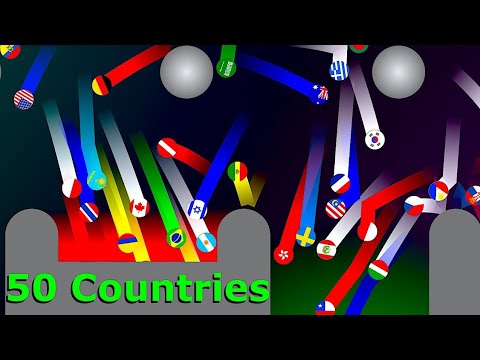 Marble Countries Race | Choose Your County and Win the Race