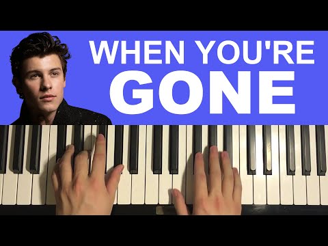 Shawn Mendes - When You're Gone (Piano Tutorial Lesson)