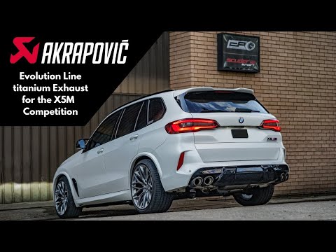 X5M Competition (F95) with Akrapovic Evolution Line Exhaust Revs and Sounds!