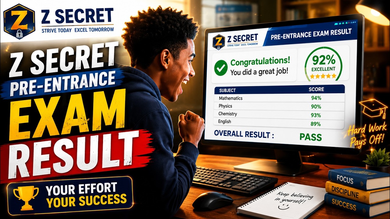 Z Secret Pre-Entrance Exam Result