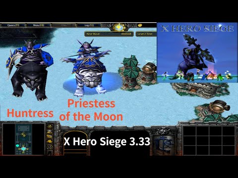 X Hero Siege 3.33, Huntress & Priestess of the Moon Extreme, Level 4 Impossible ,8 ways Dual Hero