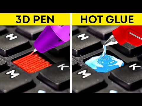 3D PEN vs HOT GLUE | Cool Life Hacks For Craft Lovers