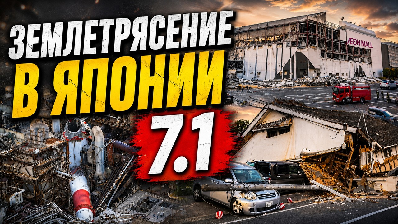 Сильное землетрясение в Японии. Взрыв в Торговом центре. Кумамото