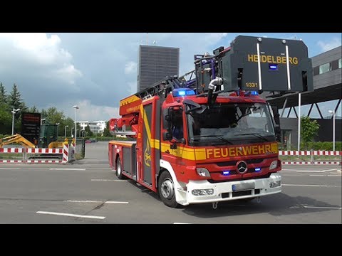 Löschzug mit neuer DLK 23/12 & Reserve LF - Berufsfeuerwehr Heidelberg
