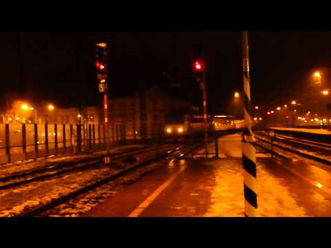 ČD 162.046 - Příjezd vlaku Os 6826 - Ústí nad Labem hl.n., 29.1.2013