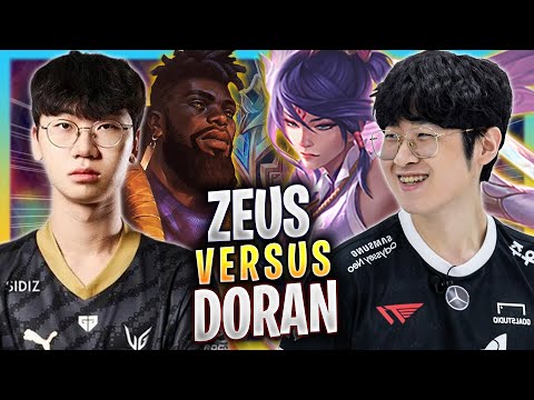 ZEUS vs DORAN! - T1 Zeus Plays Fiora TOP vs GEN Doran K'sante! | Season 2023