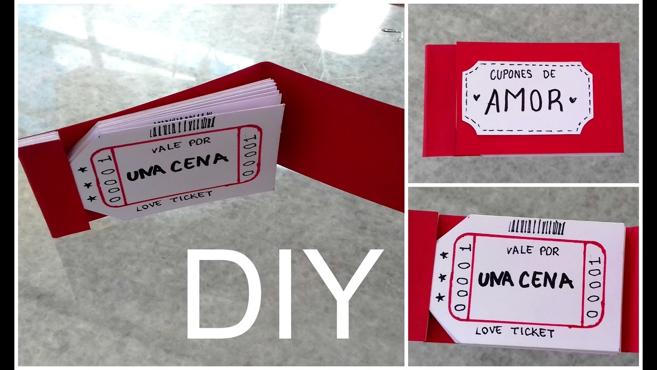 DIY ? CUPONES DE AMOR ? DETALLES PARA MI NOVIO