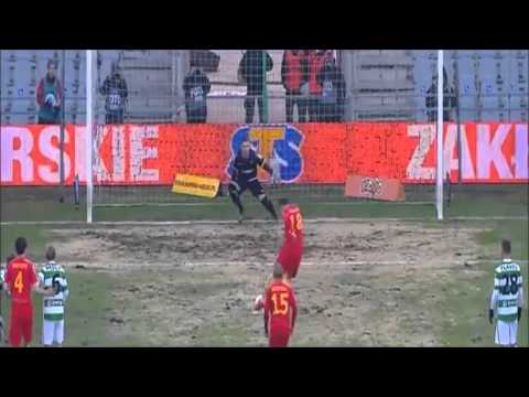 Airam Cabrera (Hat-Trick) Korona Kielce Vs. Lechia Gdańsk (20-2-2016)