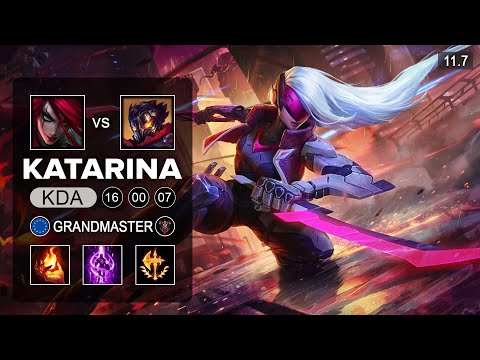 Katarina Mid vs Viktor - EUW Grandmaster Patch 11.7