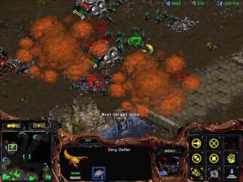 StarCraft:Brood War - Zerg Rush against Terran on Fish 1.18 Server