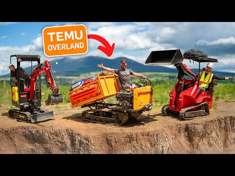 Extreme Off-Road Camping in TEMU Excavators!