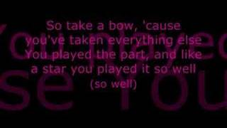 Leona Lewis - Take A Bow (lyrics)