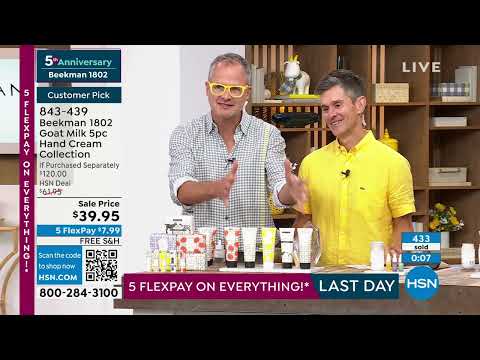 HSN | Beekman 1802 Beauty 5th Anniversary - All On Free Shipping 08.27.2023 - 09 AM