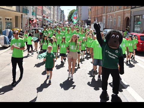 Parade 50 Jahre olympische Sommerspiele München