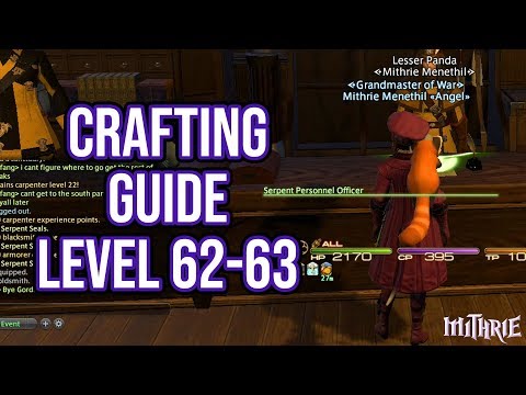 FFXIV 4.0 1089 Crafting Guide Level 62 to 63