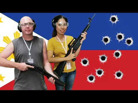 Coisas para fazer em Cebu. Nossa primeira vez atirando com uma arma - Ammo Nation 💥Cebu, Filipinas.