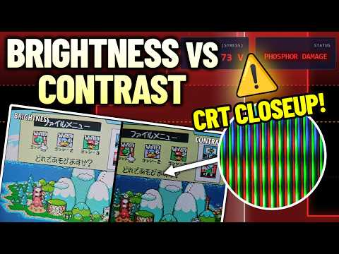CRT Brightness vs Contrast Is Not What You Think