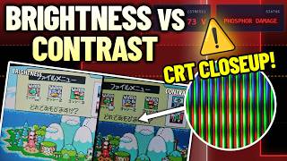 CRT Brightness vs Contrast Is Not What You Think