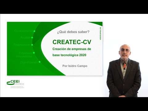 Todo lo que debes saber sobre la AYUDA CREATEC-CV