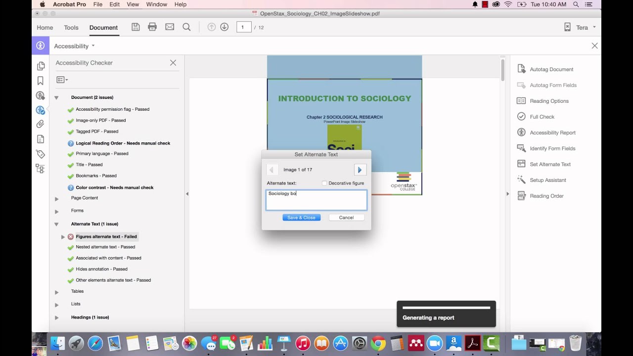 PowerPoint to Accessible PDF Using Adobe Acrobat