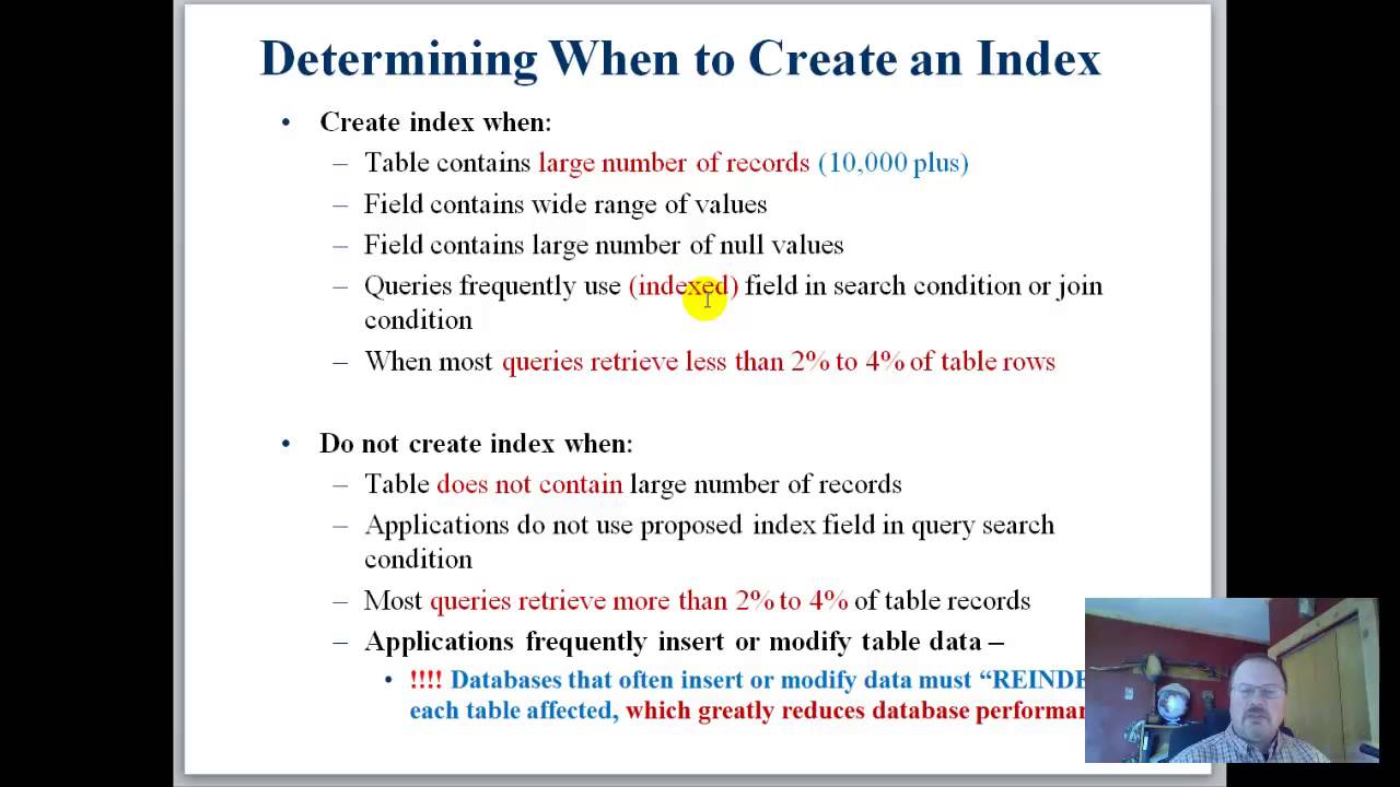 CSCI 240 Databases Ch 9   Indexing
