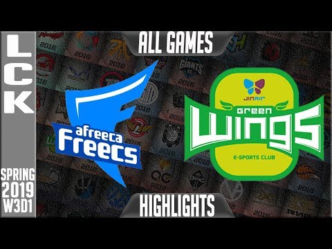 AFS vs JAG Highlights ALL GAMES | LCK Spring 2019 Week 3 Day 1 | Afreeca Freecs vs Jin Air Greenwing