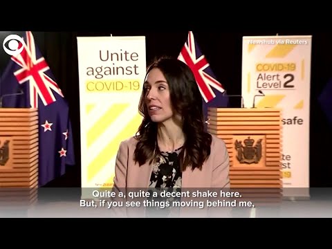 WEB EXTRA: Earthquake in New Zealand While Prime Minister Is On Live TV