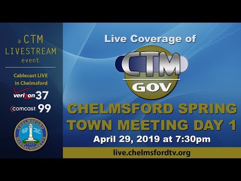 Town Meeting: Spring Day 1 - April 29, 2019