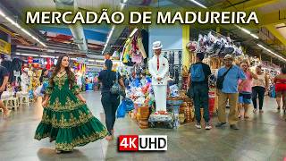 🇧🇷 Inside Rio’s Afro-Brazilian Market — Mercadão de Madureira Walk 【 4K UHD 】