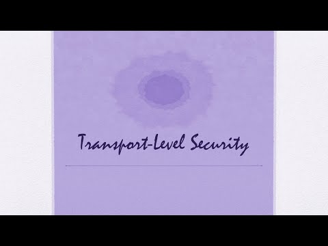 [CompNetSec] - 18 - Transport Layer Security