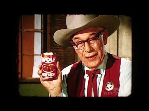 Wolf Brand Chili and Beef Stew television commercial with Pop Myres 1960s