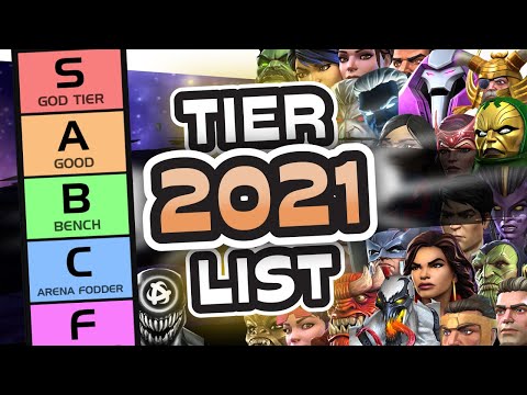 Official 2021 Tier List! Ranking NEW Champions (God to Meme) | Marvel Contest of Champions
