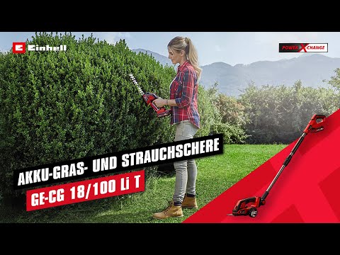 Миниатюра изображения товара Кусторез аккумуляторный Einhell GE-CG 18/100 Li T Solo (3410310)