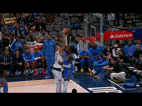 Nerlens Noel HUGE Block On Kristaps Porzingis. Preseason game 14/10/2019
