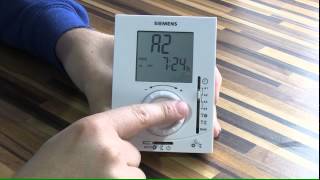 Siemens thermostat operation