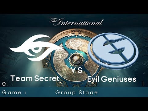 Team Secret vs Evil Geniuses The International TI7 2017 Group Stage Dota 2 Highlights