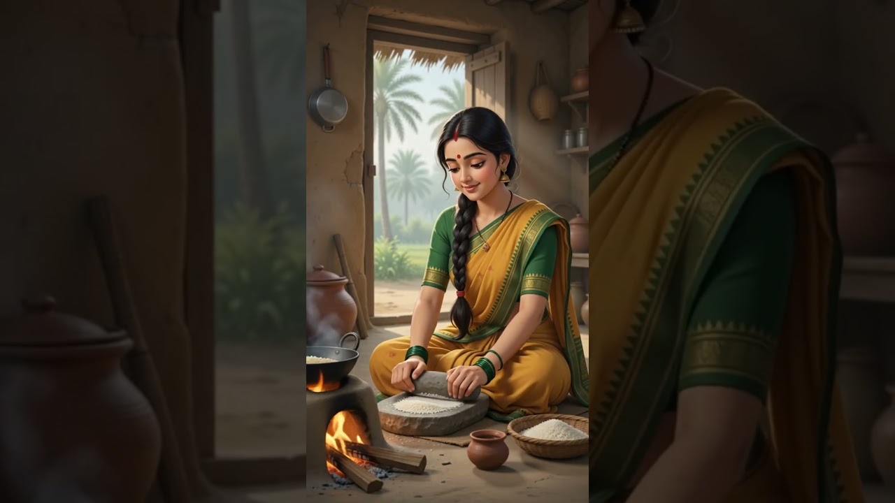 🍯 From Fresh Date Palm Sap to Bengali Bhapa Pitha | Peaceful Winter Village ASMR 🌿 #shorts #cooking