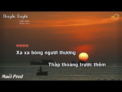 [Karaoke Guitar] THUYỀN QUYÊN - DIỆU KIÊN  (Beat Solo) | Muối Prod
