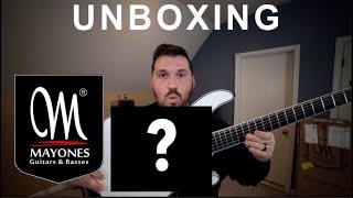 Video thumbnail for Unboxing Cody's new custom Mayones Regius 6 Baritone 4Ever by Fight Like Sin