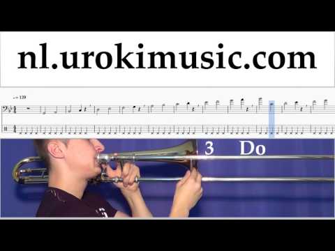 Trombone Leren Spelen Lukas Graham - 7 Years Tablatura Deel#1 oefeningen um-i799