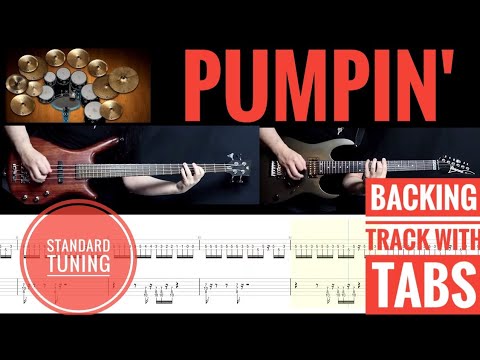 Joe Satriani "Pumpin´"Backing Track in standard tuning With On-screen Tabs