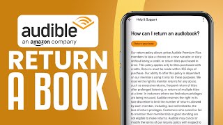 How To Return A Book On Audible (2024) Simple Tutorial