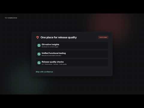 Release Governance with TestChimp — video walkthrough