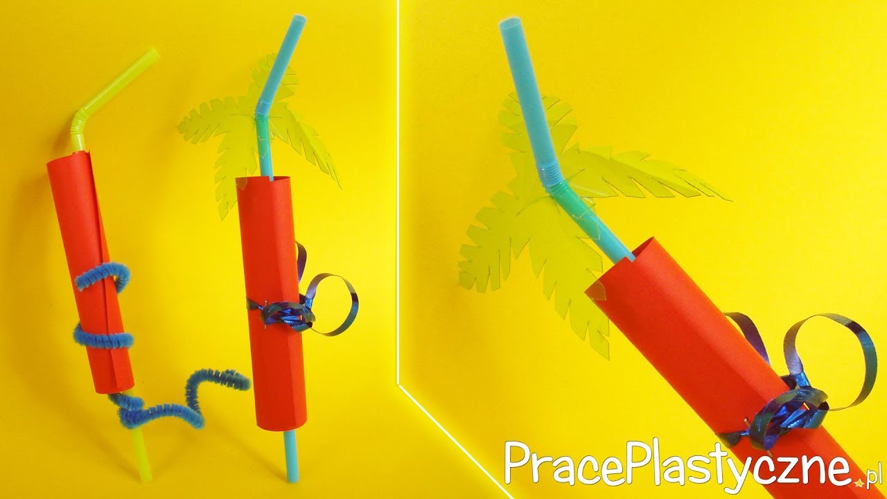 Jak zrobić zaproszenia na urodziny na słomce do napojów?