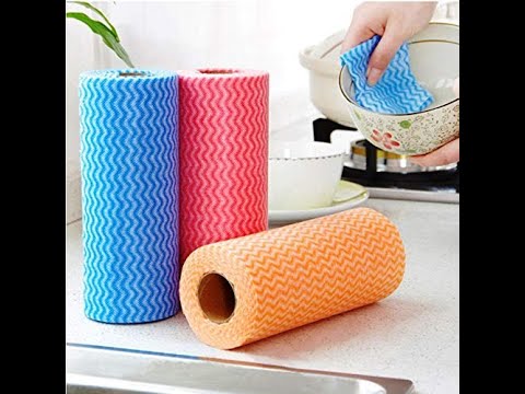 Wz Multipurpose Disposable Nonwoven Kitchen Cleaning Cloths Roll