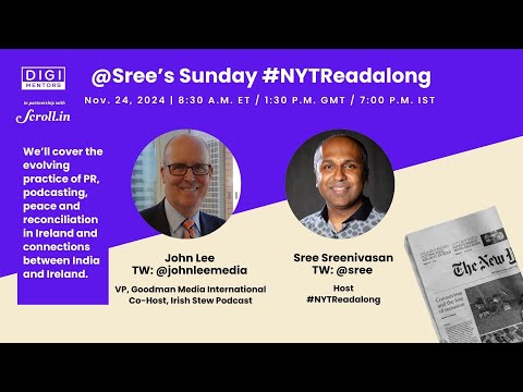 NYTReadalong | John Lee (PR Exec, Co-host Irish Stew Podcast)